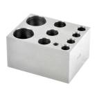 OHAUS 30400193 Single Combination Module Block for HB Series Dry Block Heaters and Incubating Cooling Orbital Shaker - 4 x 1.5 mL, 3 x 15 mL, and 2 x 50 mL Centrifuge Tubes
