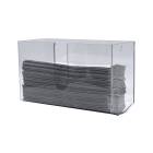 OmniMed 304020 Clear PETG Wall Mounted Paper Towel Dispenser - Without Lid (The Paper Towel is Not Included)