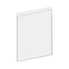 OmniMed 304093 Clear Acrylic Wall Mounted Vertical Sign Holder - 8.5" W x 11.75" H