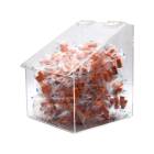 OmniMed 304210 Acrylic Wall Mounted Bulk Dispenser - One Compartment (The Items are Not Included)