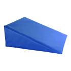 CanDo® 31-2002 Vinyl Covered Foam Wedge, 20" L x 22" W x 8" H, Royal Blue - Angle 1