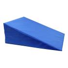 CanDo® 31-2005 Vinyl Covered Foam Wedge, 24" L x 28" W x 10" H, Royal Blue - Angle 1