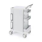 OmniMed 351008 Ergo Phlebotomy Cart with 5 Drawers and Centralized Key Lock