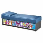 Clinton 3770-10-C Crazy Cats Kid Couch with Sliding Doors & Non-Adjustable Pillow Wedge