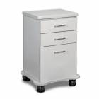 Clinton 4820-C Classic Laminate Mobile Cart-Mate Cart with 2 Drawers and 1 Door in Gray Finish