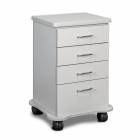 Clinton 4840-C Classic Laminate Mobile Cart-Mate Cart with 4 Drawers in Gray Finish