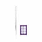 BrandTech 102 mm Polypropylene Pipette Tips, 50 - 1250 µL XL - Purple Color-Code Tip-Tray