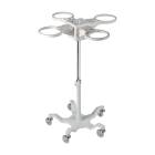Bemis Health Care 533910 Four-Canister Hi-Low Stand for 1200CC, 2000CC, and 3000CC Suction Canister