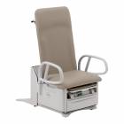 Brewer 5801PLUS-AF938 FLEX™ High-Low Plus Exam Table with Power Back, Pelvic Tilt, Stirrups, Drawer Heater, and Outlet - Mist Upholstery (The ComfortGrip™ Patient Assist Handles and EasyGlide™ Mobility System are Sold Separately)