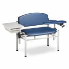 Clinton SC Series Extra-Wide Padded Blood Drawing Chair with Padded Flip Arm and Drawer - Model 6069-U
