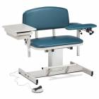 Clinton Power Series Extra Wide Blood Drawing Chair with Padded Flip Arm and Drawer Model 6352