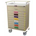 Harloff 6400PEC Classic Line 9 Drawer Individual Breakaway Locks Pediatric Emergency Cart