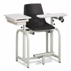 Clinton Standard Lab Series Extra-Tall Blood Drawing Chair with Drawer and Flip-Arm Model 66022-P