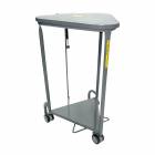 R&B Wire 669/ANTI Antimicrobial Triangular Hamper with Quiet Closure Lid
