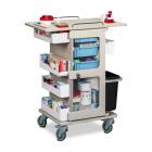 Clinton 67-135 ProVisions™ Point-of-Care Phlebotomy Select Cart - Flat Workstation Top (Supplies are not included.)