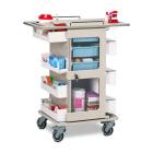 Clinton 67-136 ProVisions™ Point-of-Care Phlebotomy Plus Cart - Flat Workstation Top (Supplies are not included.)