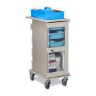 Clinton 67-364 ProVisions™ Point-of-Care Slimline Cart - Flat Workstation Top, Door Angle (Tray and Supplies are not included.)