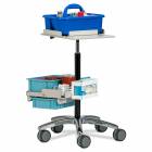 Clinton 67031 Phlebotomy Store & Go Cart (Tray pictured on top and all supplies shown not included)