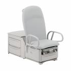 Brewer 6801PLUS-AF945 Access® High-Low PLUS Exam Table 700 with Power Back, Pelvic Tilt, Drawer Heater, and Outlet, Power Back - Flannel Upholstery (The EasyGlide™ Mobility System is Sold Separately)