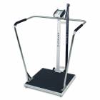 Detecto 6856MHR Bariatric Digital Scale with Mechanical Height Rod - 1000 lb Capacity - 24" x 24" Platform