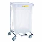 R&B Wire 692/32 Single Medium Duty Medical Hamper with Lid - 32" High (Hamper Bag is Sold Separately)