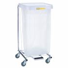 R&B Wire 692 Single Tall Medium Duty Medical Hamper with Lid - 35" High (Hamper Bag is Sold Separately)