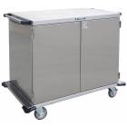 Lakeside Two Door Stainless Steel Case Carts - 36" Width Wire Shelf