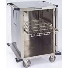 Lakeside One Door Stainless Steel Case Carts - 18" Width Wire Shelf