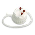 Globe Scientific 70983CAP Aseptic Transfer Cap for Diamond® RealSeal™ Vacuum Bottle, 83 mm - Detached