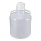 Globe Scientific 7250010 Diamond® RealSeal™ LDPE Round Carboy with Handles - 10 Liter