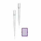 BrandTech 732738 (102 mm) and 732736 (86 mm) Sterile Polypropylene Filter Pipette Tips TipBox, Polyethylene Filter, 50 - 1250 µL - Purple Color-Code Tip-Tray