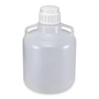 Globe Scientific 7340010 Diamond® RealSeal™ HDPE Round Carboy with Handles - 10 Liter