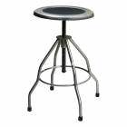 Blickman Model 7745SS Stainless Steel Stool Recessed Seat with Rubber Tips
