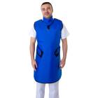 Shielding 790FXL-TH Ultra Lite Lead Apron Flex Back Hook and Loop Closure with Tethered Collar in True Royal Nylon