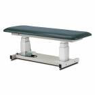 The Clinton 27" Wide General Ultrasound Power Table with Flat Top, Model 80061, is shown in the picture. Model 80061-X has a 34" width.