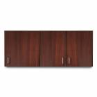 Clinton 8260 Wall Cabinet with 3 Doors - 60" W x 24" H, Dark Cherry