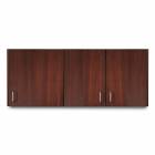 Clinton 8260 Wall Cabinet with 3 Doors - 60" W x 24" H, Dark Cherry