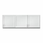 Clinton 8372 Wall Cabinet with 3 Doors - 72" W x 24" H, Fashion Finish Arctic White