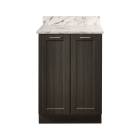 Clinton Model 8624 Fashion Finish Twilight 24" Wide Base Cabinet with Classic Marble Countertop