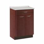Clinton 8821 Molded Top Treatment Cabinet with 1 Drawer and 2 Doors - Dark Cherry Base