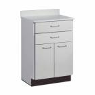 Clinton 8822 Treatment Cabinet with 2 Drawers and 2 Doors - Gray Countertop and Cabinet