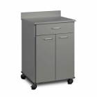 Clinton 8921 Mobile Treatment Cabinet with 1 Drawer and 2 Doors - Slate Gray Countertop and Base