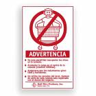 R&B Wire 903S Warning Sign, Wall Mounted - Spanish