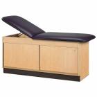Clinton Model 9044 Cabinet Style Treatment Table with Adjustable Backrest & 2 Sliding Doors
