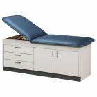 Clinton Model 9105 Cabinet Style Treatment Table with Adjustable Backrest, 3 Drawers & 2 Doors