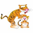 Clinton 9733-A Tiger Buddies Graphic