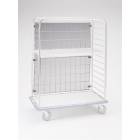 Pedigo Stainless Steel Wire Back - 4 x 6 Grid Size for CDS-178 Central Supply Cart