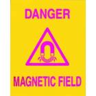 Silk Screened Sign Danger Magnetic Field