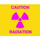Silk Screened Sign Caution Radiation