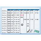 Changeable Board Planner Kit with Horizontal Blue Lines - Board Size 18" x 24"